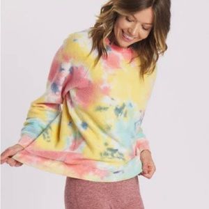 Feat tie dye Pastel Pebble BlanketBlend Crewneck Sweatshirt Size L